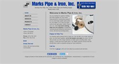 Desktop Screenshot of markspipeandiron.com