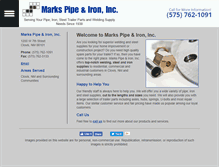 Tablet Screenshot of markspipeandiron.com
